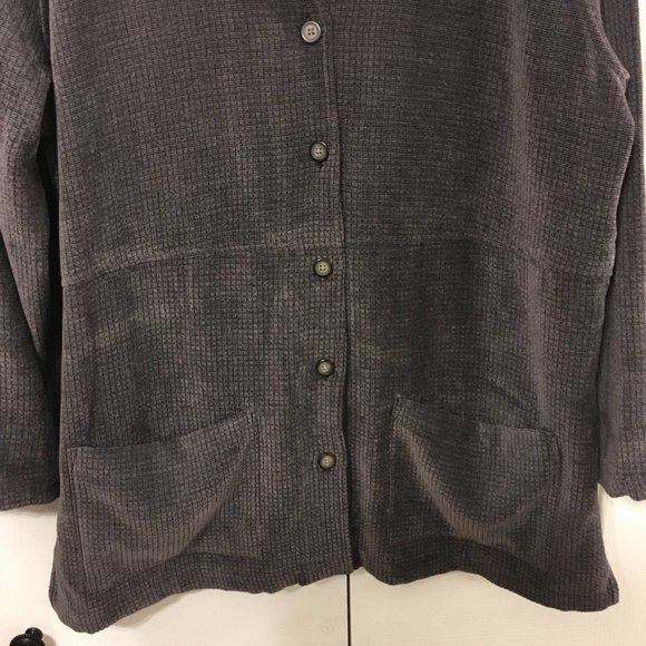 Christopher & Banks Long Gray Jacket - Picture 6 of 8